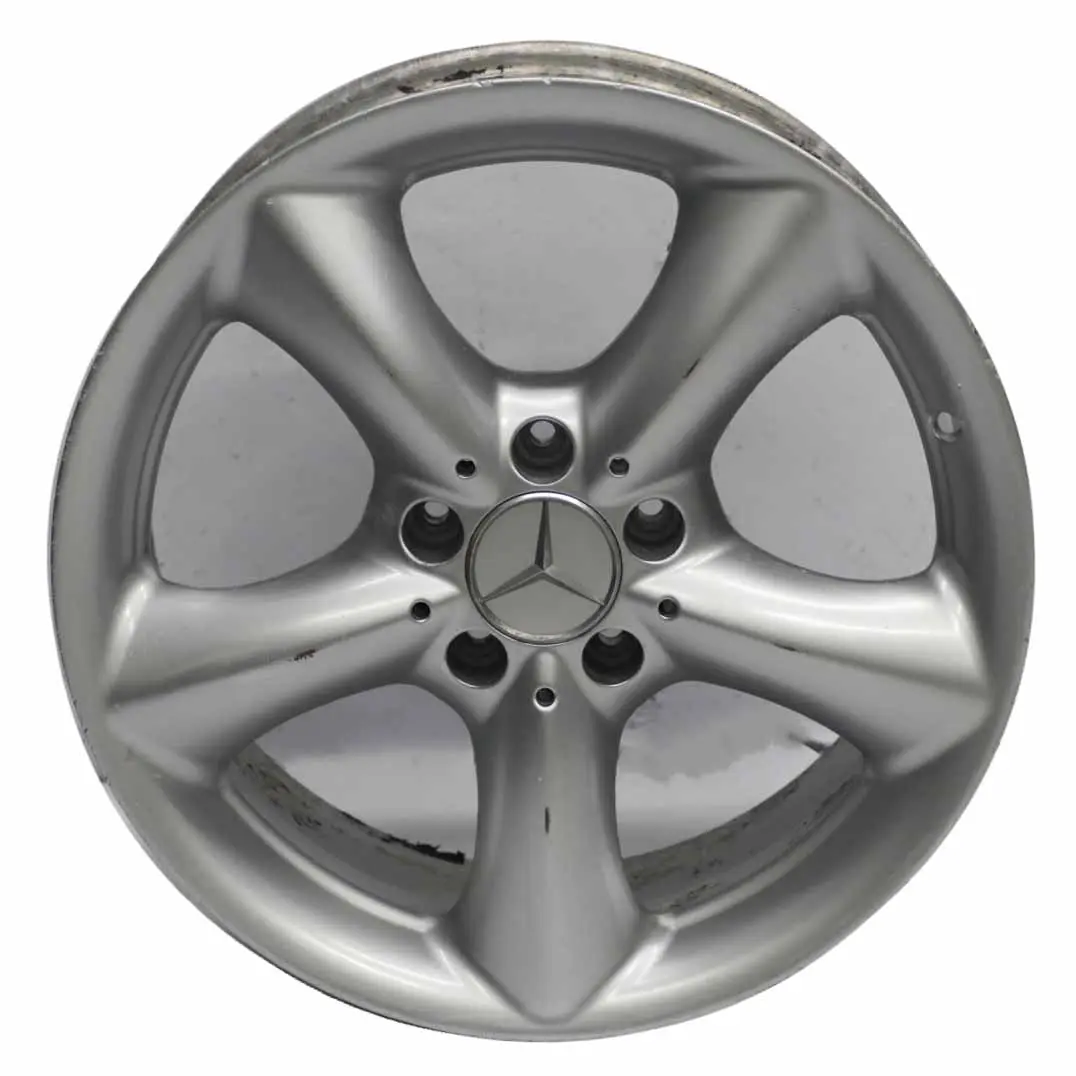 Mercedes W203 Cerchio in lega argento 5 razze 17" ET:34 8,5J A2034013502