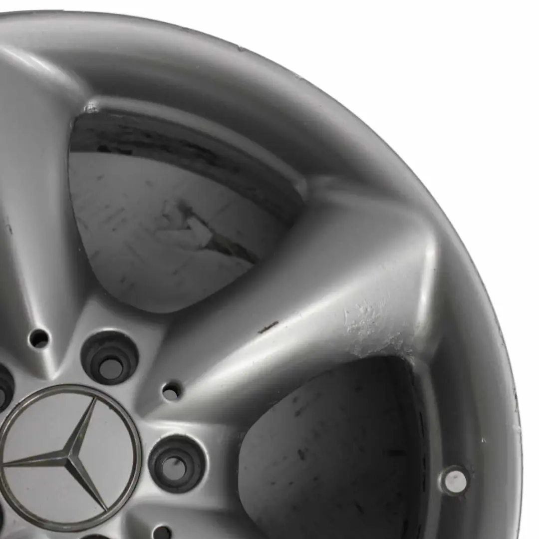 Mercedes W203 Silberne Leichtmetallfelge 5 Speichen 17" ET:34 8,5J - SKU A2034013502-1 - Teilenummer A2034013502