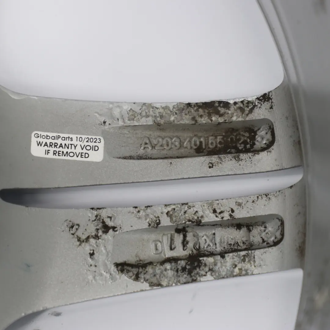 Mercedes W203 Plateado De 5 Radios Dobles 18" ET:36 7,5J - SKU A2034015502-2 - Número de pieza A2034015502