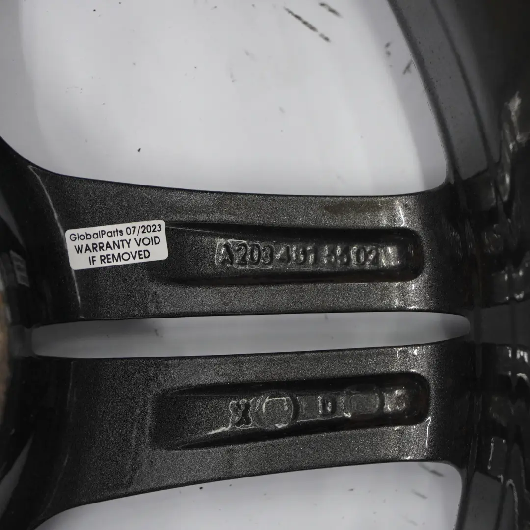 Grey 5-Double Spoke 18" ET:36 7,5J A2034015502 to Mercedes W203 with Part number A2034015502-4 Mercedes W203 Grey 5-Double Spoke 18" ET:36 7,5J A2034015502 - SKU A2034015502-5 - Part number A2034015502-4