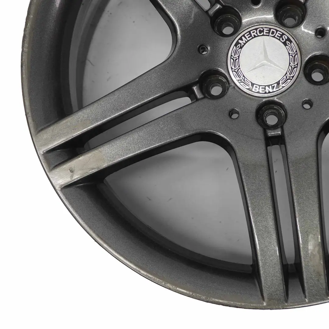 Mercedes W203 Gris 5-Double Spoke 18" ET:36 7,5J A2034015502 - SKU A2034015502-6 - Numéro de pièce A2034015502-4