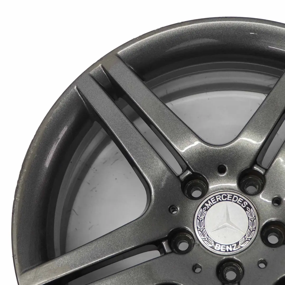 Mercedes W203 Gris 5-Double Spoke 18" ET:36 7,5J A2034015502 - SKU A2034015502-6 - Numéro de pièce A2034015502-4