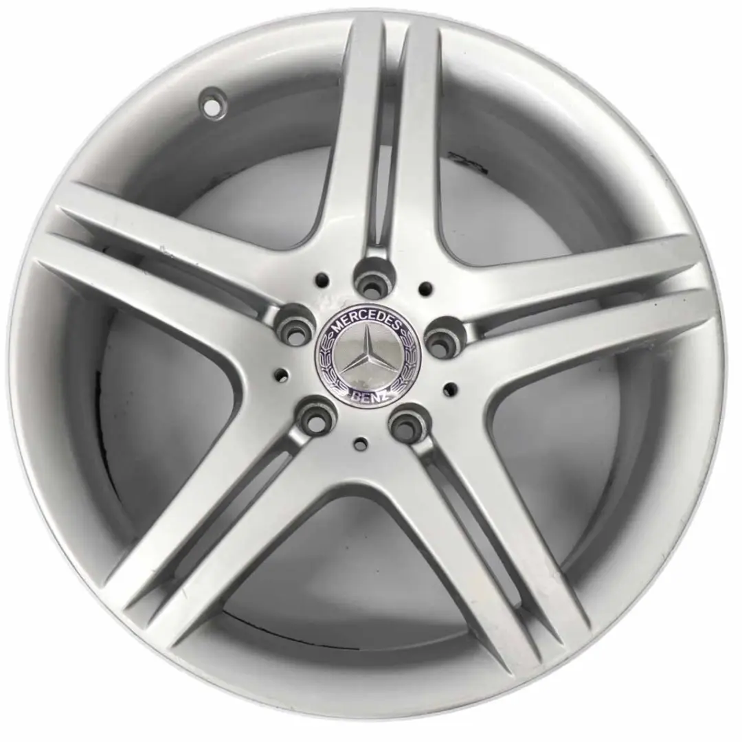 Silber 5-Doppelspeiche 18" ET:30 8,5J für Mercedes W203 mit Teilenummer A2034015602 Mercedes W203 Silber 5-Doppelspeiche 18" ET:30 8,5J - SKU A2034015602-2 - Teilenummer A2034015602