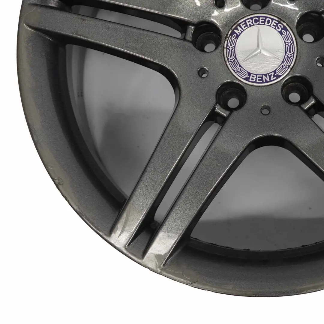 5-Doppelspeichenfelge Leichtmetallfelge 18" ET:30 8,5J für Mercedes W203 mit Teilenummer A2034015602 Mercedes W203 5-Doppelspeichenfelge Leichtmetallfelge 18" ET:30 8,5J - SKU A2034015602-3 - Teilenummer A2034015602