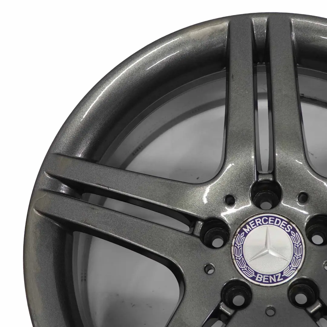 Mercedes W203 Gris Jante 5 branches doubles alliage 18" ET:30 8,5J - SKU A2034015602-3 - Numéro de pièce A2034015602