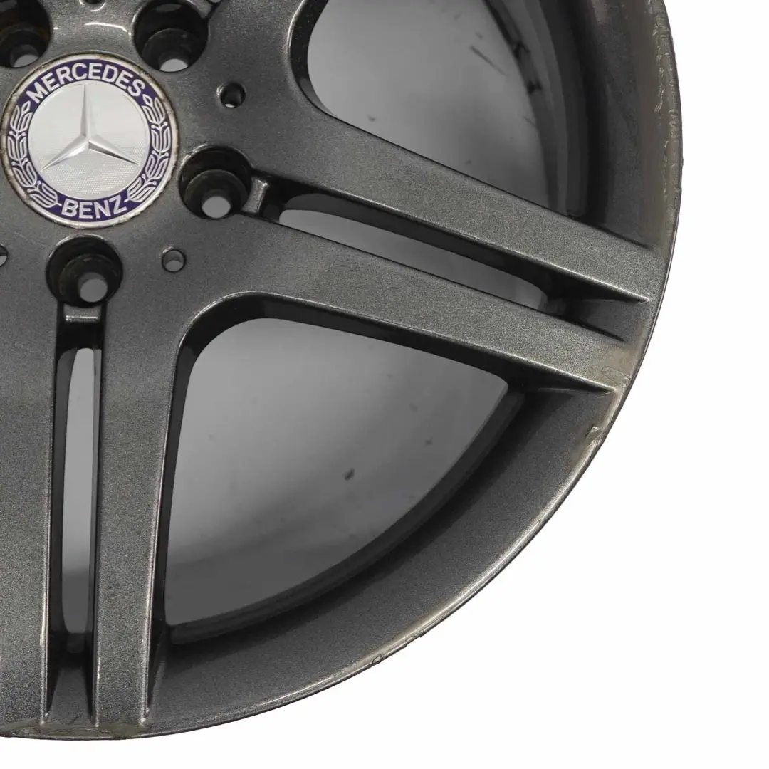 Mercedes W203 Gris Jante 5 branches doubles alliage 18" ET:30 8,5J - SKU A2034015602-4 - Numéro de pièce A2034015602