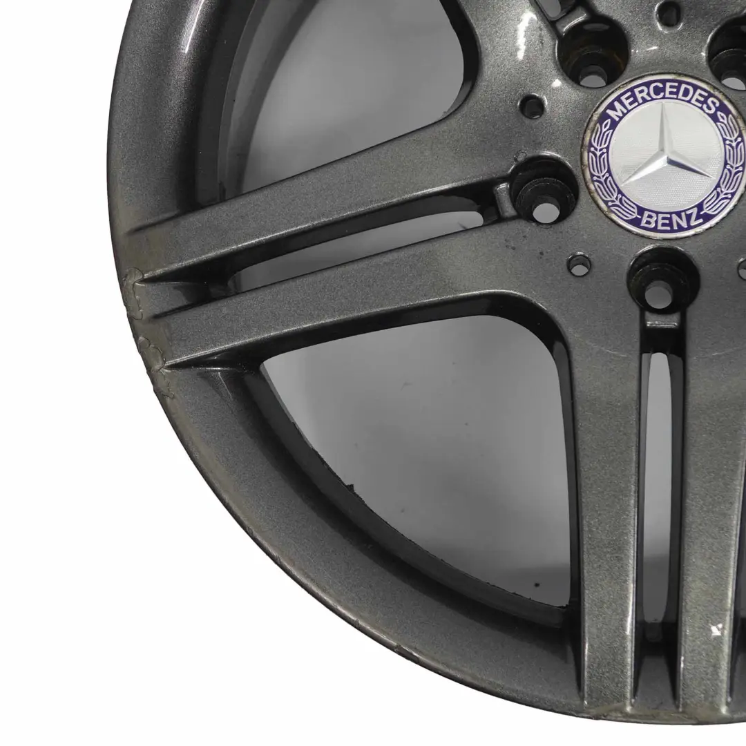 Gris Jante 5 branches doubles alliage 18" ET:30 8,5J pour Mercedes W203 à propos du numéro de pièce A2034015602 Mercedes W203 Gris Jante 5 branches doubles alliage 18" ET:30 8,5J - SKU A2034015602-4 - Numéro de pièce A2034015602