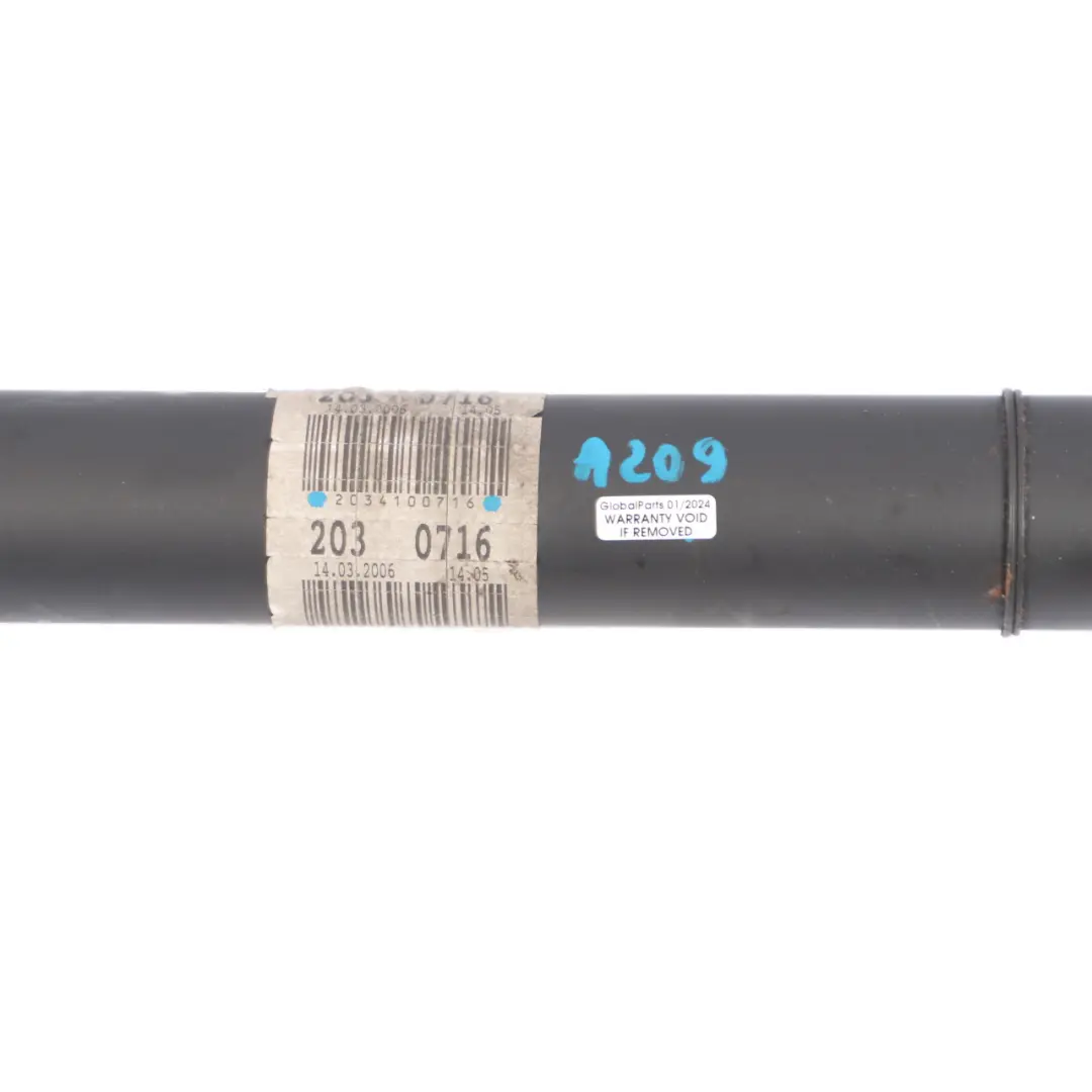 M272 280 Petrol Drive Propshaft Prop Shaft to Mercedes W203 with Part number A2034100716 Mercedes W203 M272 280 Petrol Drive Propshaft Prop Shaft - SKU A2034100716 - Part number A2034100716