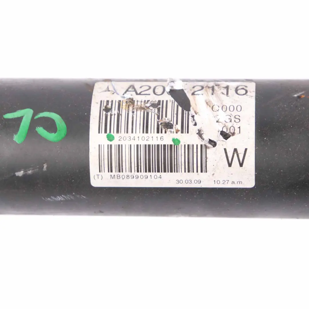 OM646 Diesel Drive Propshaft Prop Shaft to Mercedes W203 with Part number A2034102116 Mercedes W203 OM646 Diesel Drive Propshaft Prop Shaft - SKU A2034102116 - Part number A2034102116