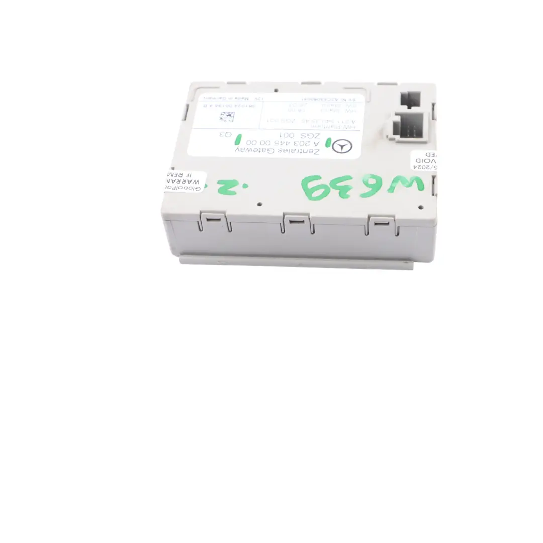 Mercedes Vito W639 Modulo unità di controllo gateway - SKU A2034450000 - Numero di parte A2034450000