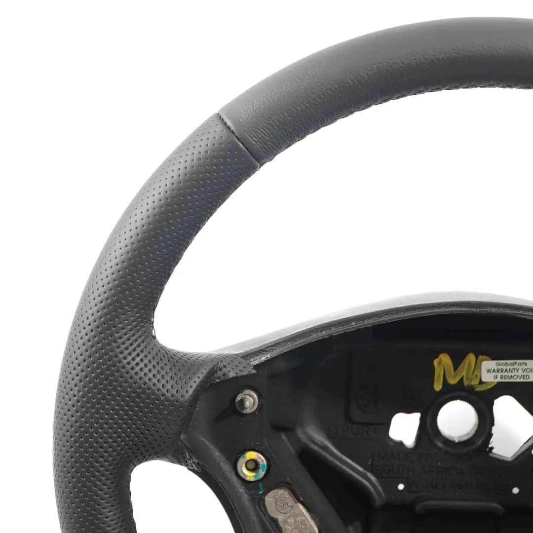 NUEVO volante de cuero negro con hilos negros para Mercedes W203 S203 con número de pieza A2034600903 Mercedes W203 S203 NUEVO volante de cuero negro con hilos negros - SKU A2034600903-1 - Número de pieza A2034600903