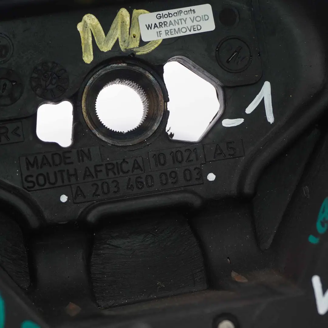 Mercedes W203 S203 NUOVO Volante in pelle nera con filettature nere - SKU A2034600903-1 - Numero di parte A2034600903