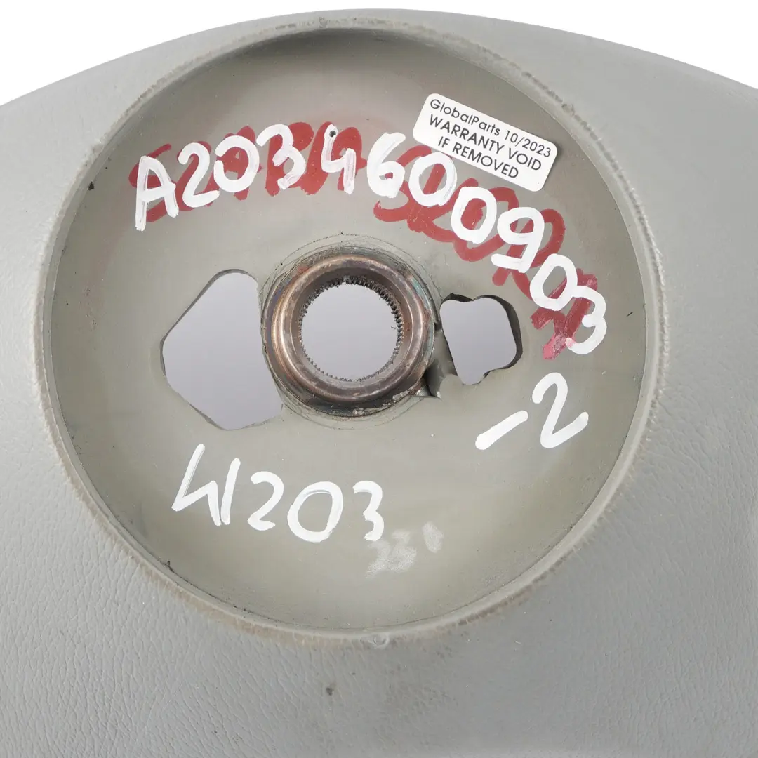 Grey Leather Steering Wheel with Grey Threads to Mercedes W203 NEW with Part number A2034600903 Mercedes W203 NEW Grey Leather Steering Wheel with Grey Threads - SKU A2034600903-2 - Part number A2034600903