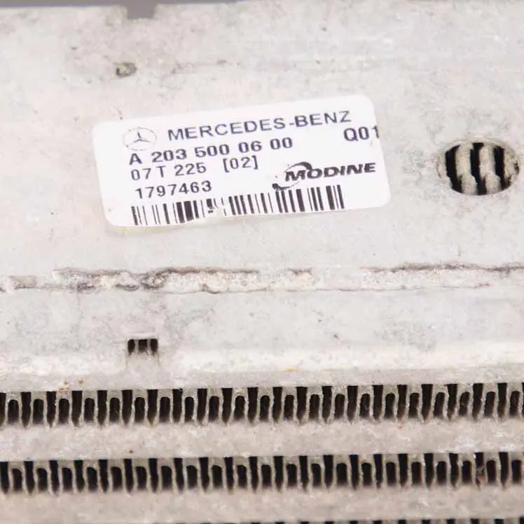 Mercedes R171 W203 W209 M271 Ladeluftkühler Ladeluftkühler Kühler - SKU A2035000600 - Teilenummer A2035000600