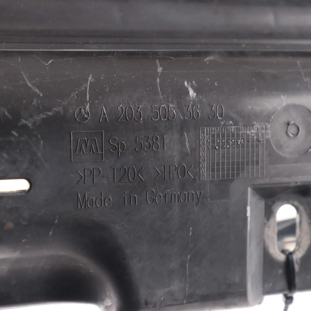 Mercedes W203 Radiator Air Baffle Duct Guide Deflector Panel Cover - SKU A2035053630 - Part number A2035053630