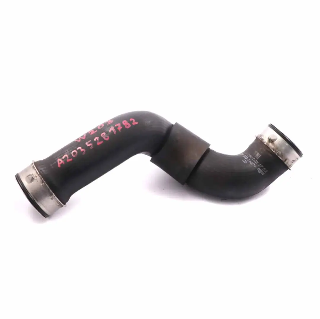 Intake Turbo Hose Pipe to Mercedes W203 CL203 Intercooler Air with Part number A2035281782 Mercedes W203 CL203 Intercooler Air Intake Turbo Hose Pipe - SKU A2035281782 - Part number A2035281782