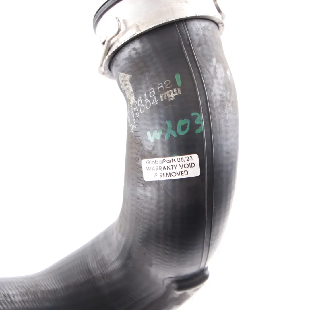 Air Charge Hose Mercedes W203 OM612 Intake Intercooler Right O/S - SKU A2035281882 - Part number A2035281882