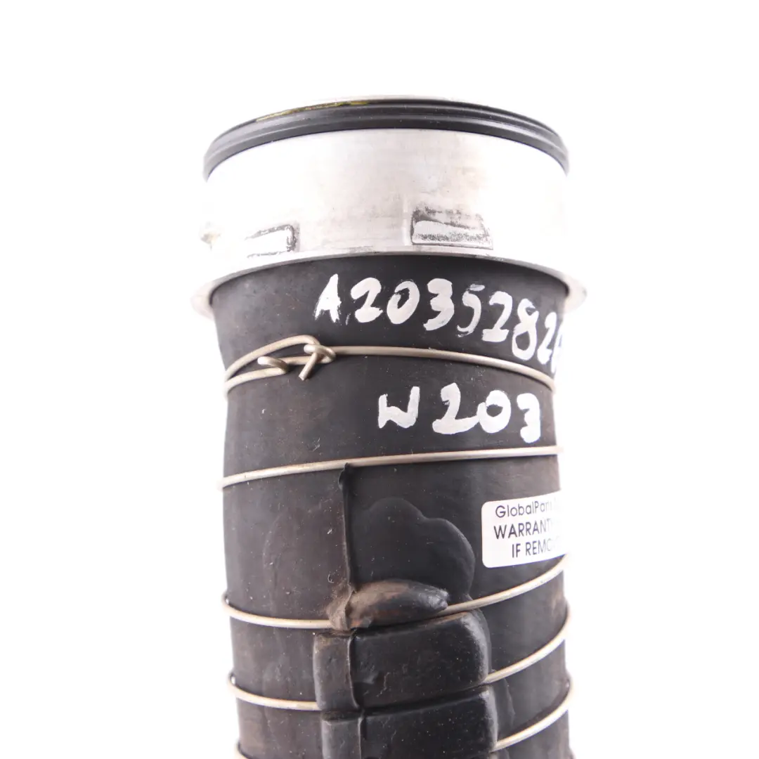 Hose Mercedes W203 M271 Kompressor Left N/S Air Turbo to Intercooler with Part number A2035282682 Intercooler Hose Mercedes W203 M271 Kompressor Left N/S Air Turbo - SKU A2035282682 - Part number A2035282682