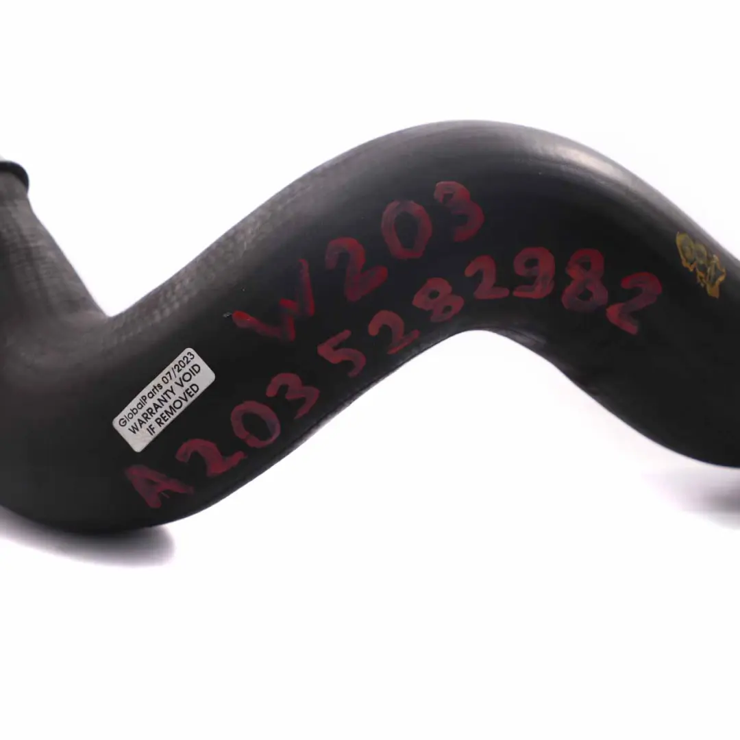 Mercedes W203 CL203 Tuyau d'admission d'air refroidisseur Turbo - SKU A2035282982 - Numéro de pièce A2035282982