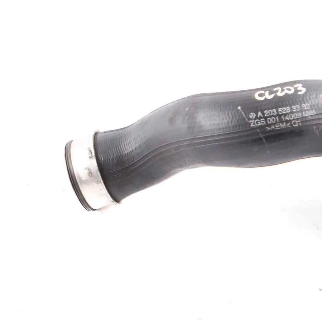 Tubo de manguera del intercooler flujo de aire turbo para Mercedes W203 con número de pieza A2035283382 Mercedes W203 Tubo de manguera del intercooler flujo de aire turbo - SKU A2035283382 - Número de pieza A2035283382