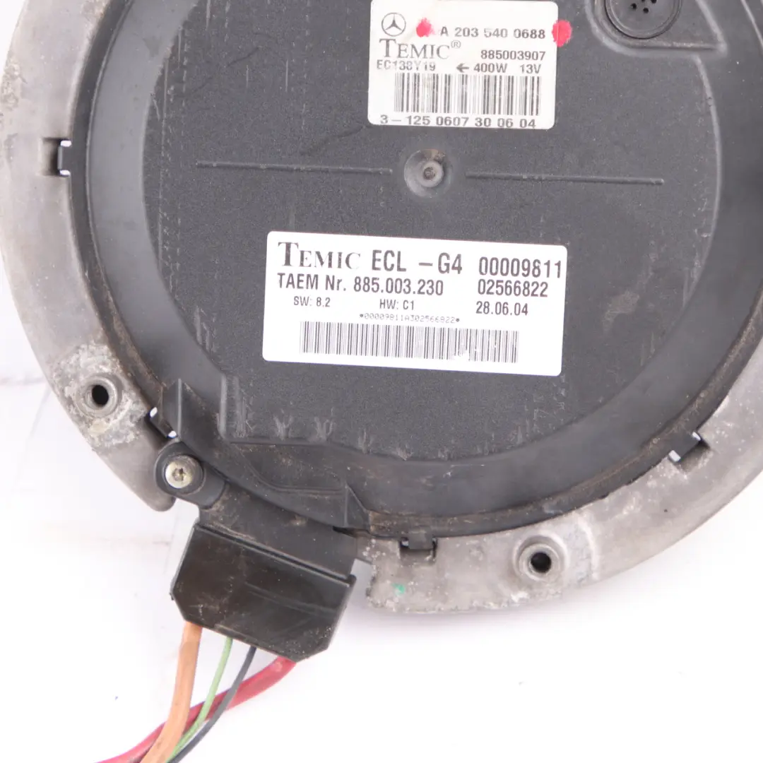 Mercedes W203 Engine Cooling Radiator Blower Fan Motor Actuator - SKU A2035400688 - Part number A2035400688