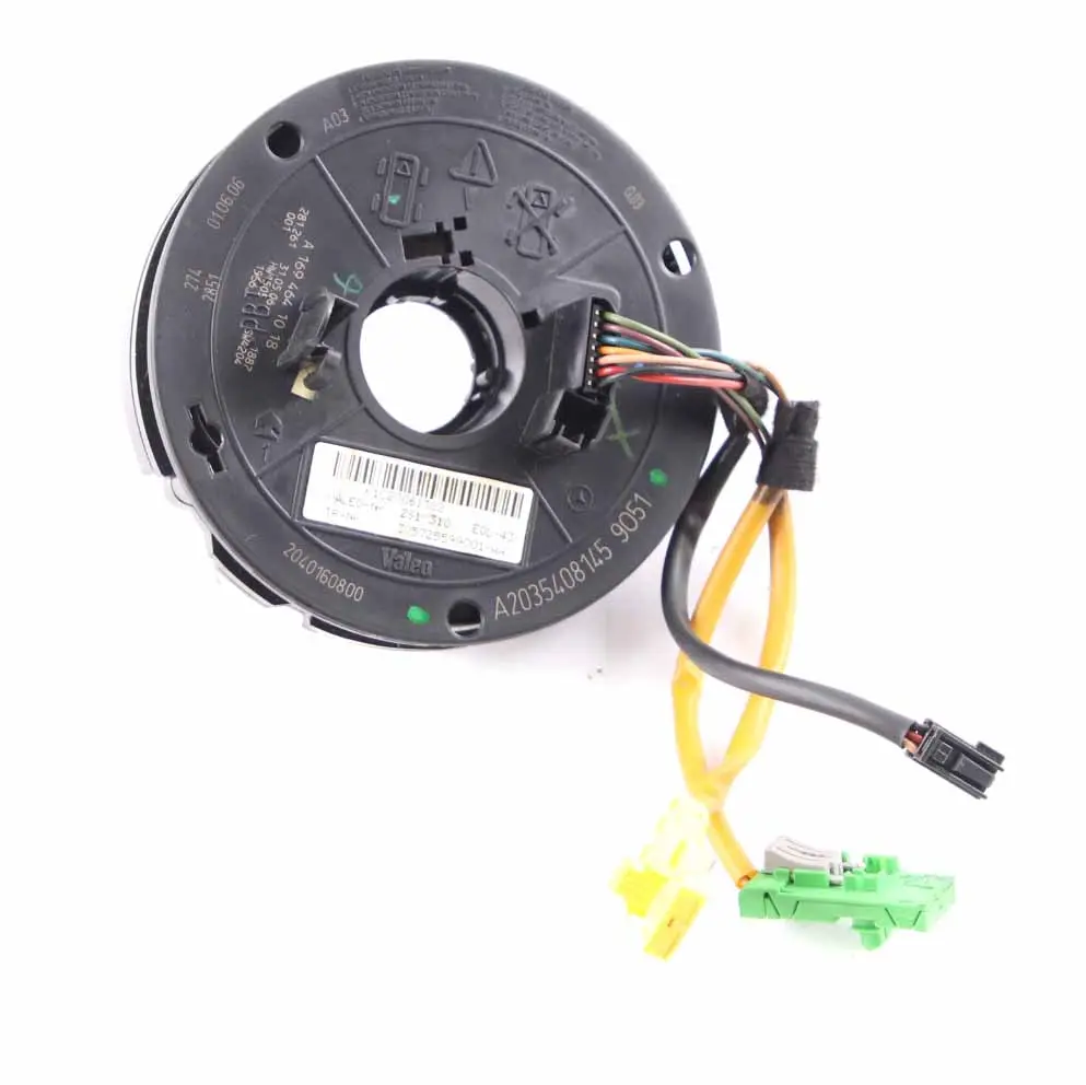Steering Wheel Slip Ring Airbag Squib to Mercedes W203 with Part number A2035408145 Mercedes W203 Steering Wheel Slip Ring Airbag Squib - SKU A2035408145 - Part number A2035408145