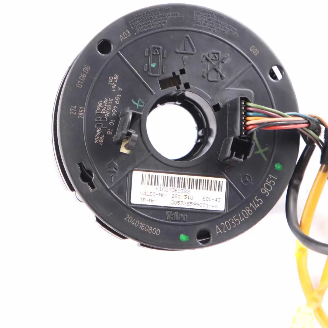 Steering Wheel Slip Ring Airbag Squib to Mercedes W203 with Part number A2035408145 Mercedes W203 Steering Wheel Slip Ring Airbag Squib - SKU A2035408145 - Part number A2035408145