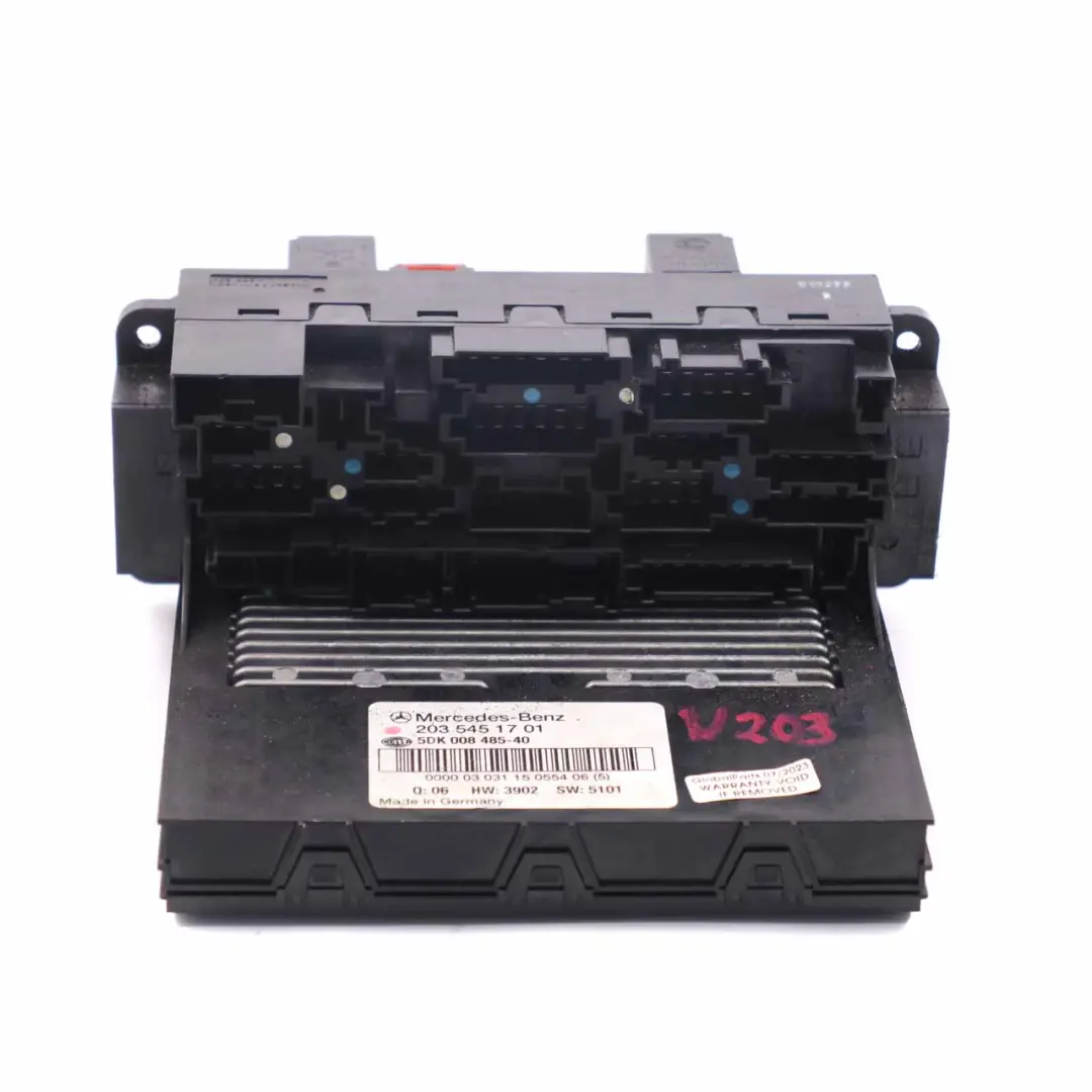 SAM Module Mercedes W203 Fuse Box Control Unit Relay to with Part number A2035451701 SAM Module Mercedes W203 Fuse Box Control Unit Relay - SKU A2035451701 - Part number A2035451701