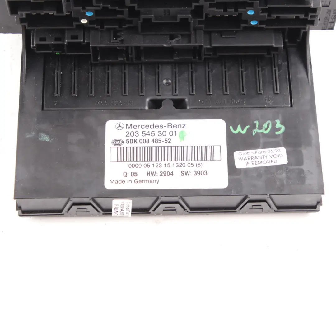 Fuse Box Mercedes CLK W203 W209 Front SAM Control Unit Module ECU to with Part number A2035453001 Fuse Box Mercedes CLK W203 W209 Front SAM Control Unit Module ECU - SKU A2035453001 - Part number A2035453001