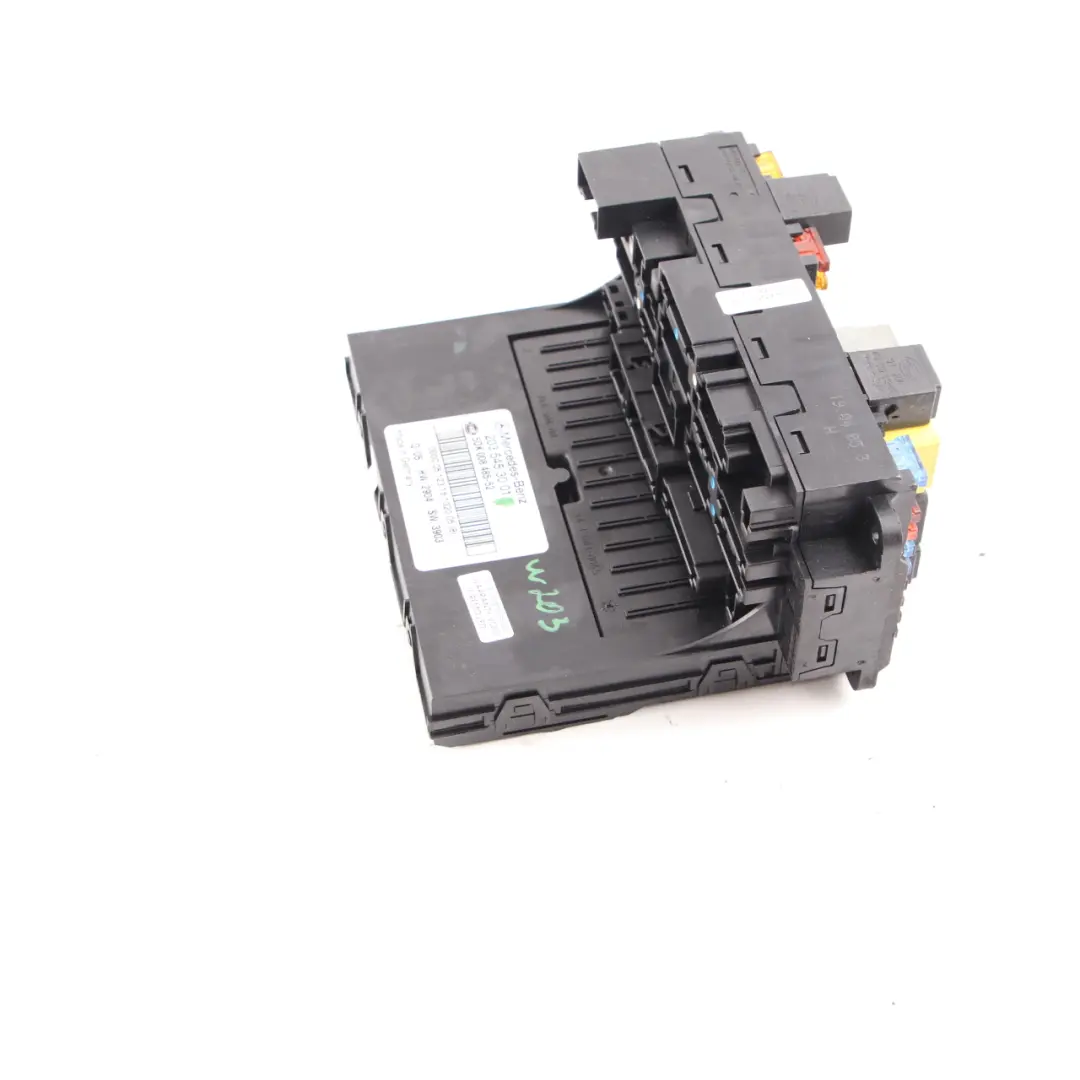 Fuse Box Mercedes CLK W203 W209 Front SAM Control Unit Module ECU to with Part number A2035453001 Fuse Box Mercedes CLK W203 W209 Front SAM Control Unit Module ECU - SKU A2035453001 - Part number A2035453001