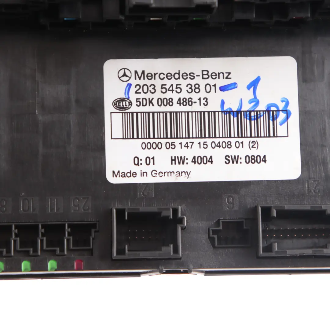 Mercedes W203 W209 Scatola Fusibili SAM Posteriore Controllo Relè - SKU A2035453801-1 - Numero di parte A2035453801