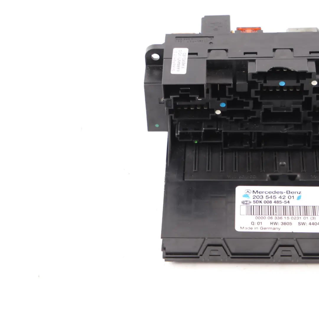 SAM Control Unit Module Fuse Box Front to Mercedes W203 C209 with Part number A2035454201 Mercedes W203 C209 SAM Control Unit Module Fuse Box Front - SKU A2035454201 - Part number A2035454201