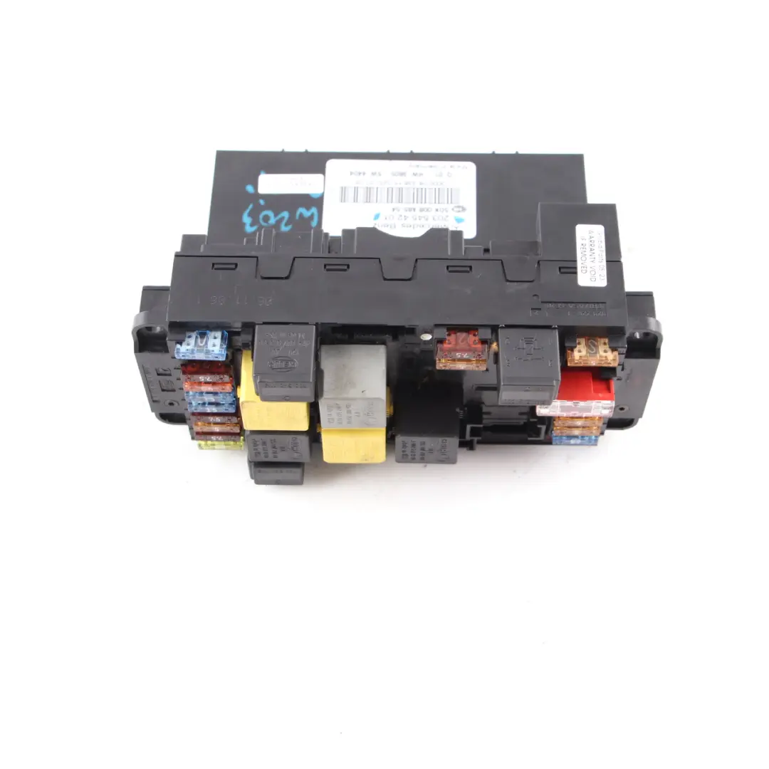 SAM Control Unit Module Fuse Box Front to Mercedes W203 C209 with Part number A2035454201 Mercedes W203 C209 SAM Control Unit Module Fuse Box Front - SKU A2035454201 - Part number A2035454201
