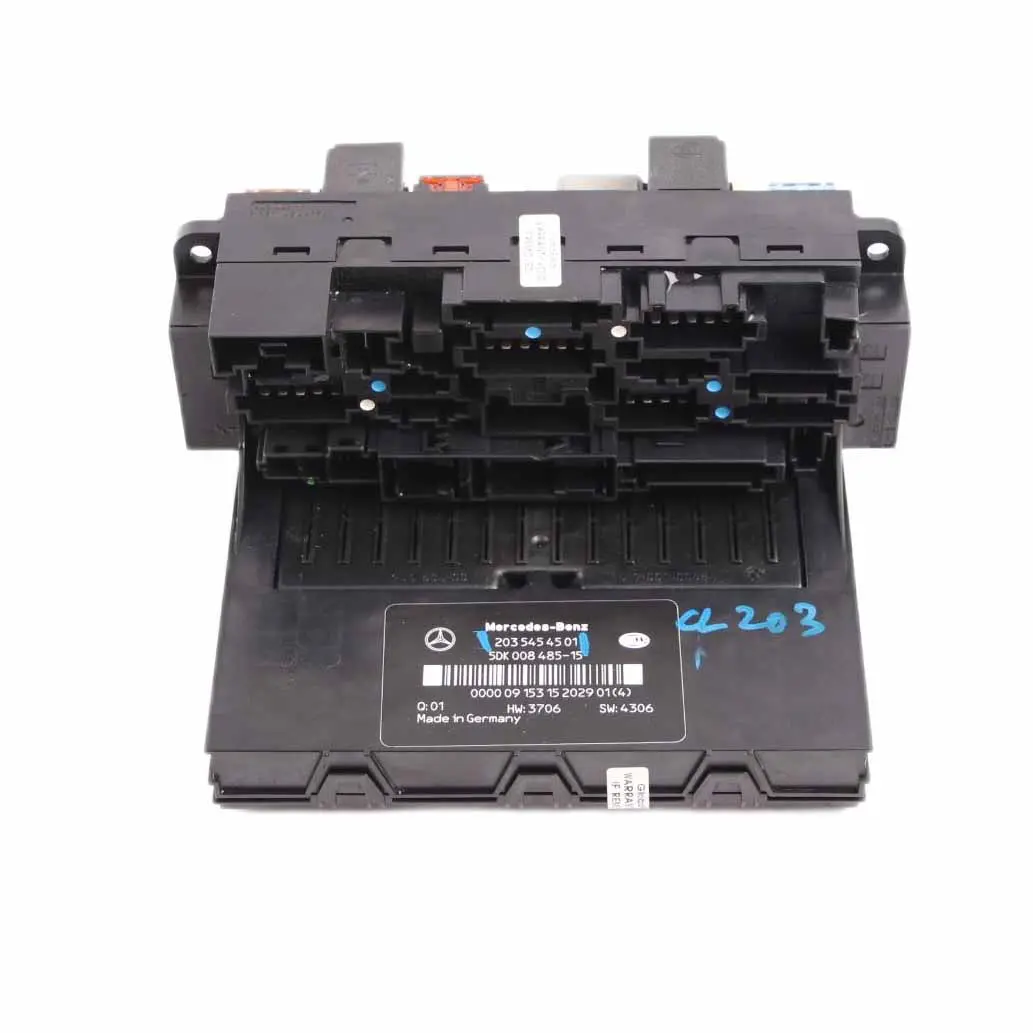 Sicherungskasten SAM Steuergerät Modul Relais für Mercedes W203 mit Teilenummer A2035454501 Mercedes W203 Sicherungskasten SAM Steuergerät Modul Relais - SKU A2035454501 - Teilenummer A2035454501