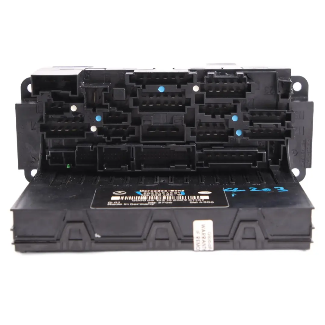 Scatola fusibili Modulo unità di controllo SAM relè per Mercedes W203 con numero di parte A2035454501 Mercedes W203 Scatola fusibili Modulo unità di controllo SAM relè - SKU A2035454501 - Numero di parte A2035454501
