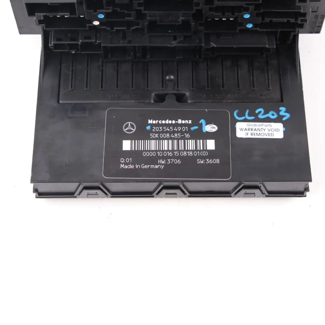 Mercedes CL203 Boîte à fusibles Unité de contrôle Module SAM - SKU A2035454901-1 - Numéro de pièce A2035454901