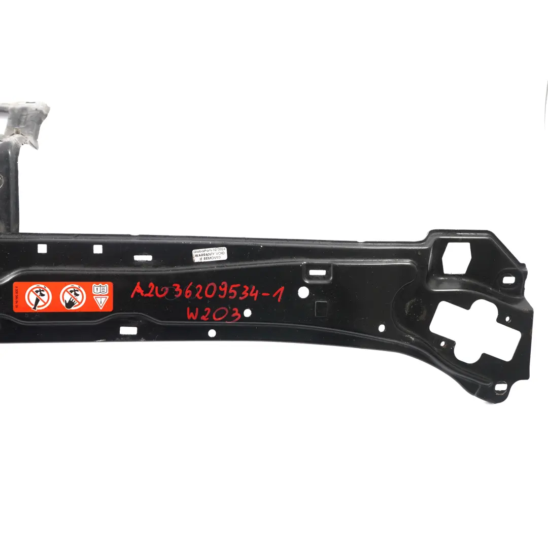 Mercedes W203 Slam Beam Panel Front Radiator Cowling Mounting - SKU A2036209534-1 - Part number A2036209534