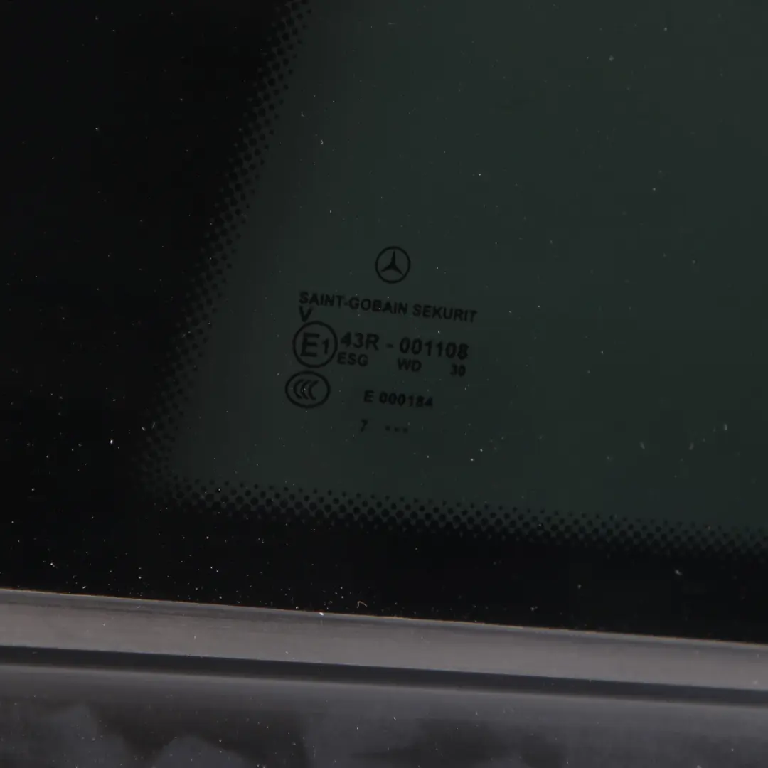 Window Quarter Glass Rear Left N/S Side Tinted to Mercedes CLC CL203 with Part number A2036702954 Mercedes CLC CL203 Window Quarter Glass Rear Left N/S Side Tinted - SKU A2036702954 - Part number A2036702954