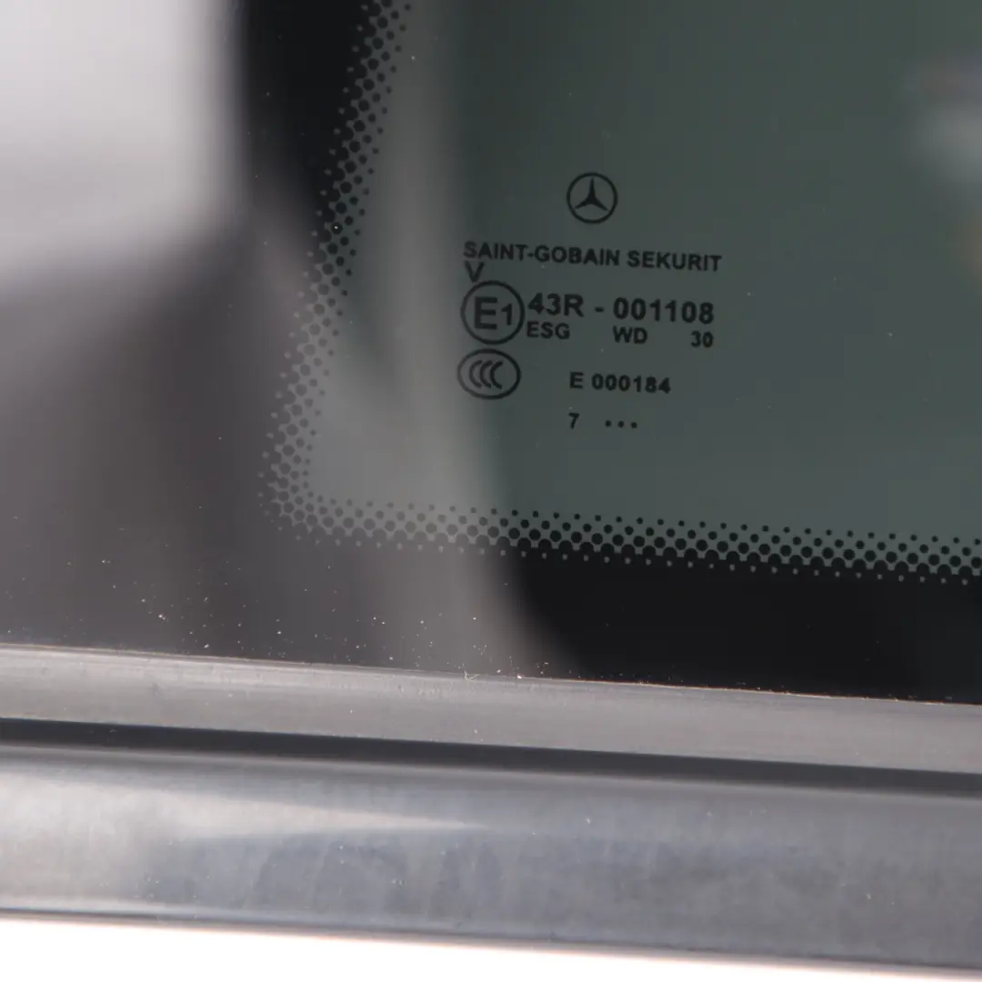 Window Quarter Glass Rear Left N/S Side Tinted to Mercedes CLC CL203 with Part number A2036702954 Mercedes CLC CL203 Window Quarter Glass Rear Left N/S Side Tinted - SKU A2036702954 - Part number A2036702954