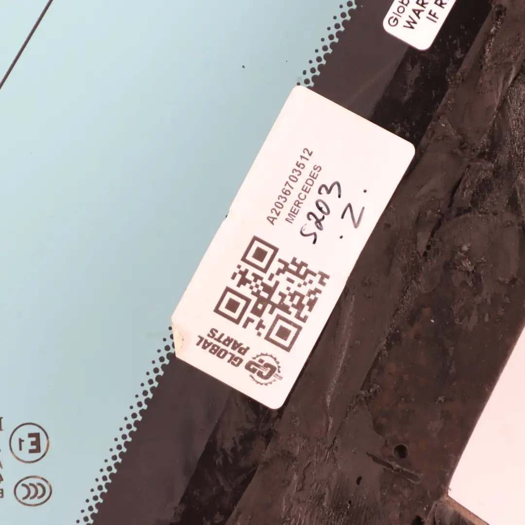 Glass Side Window Left N/S to Mercedes S203 with Part number A2036703512 Mercedes S203 Glass Side Window Left N/S - SKU A2036703512 - Part number A2036703512