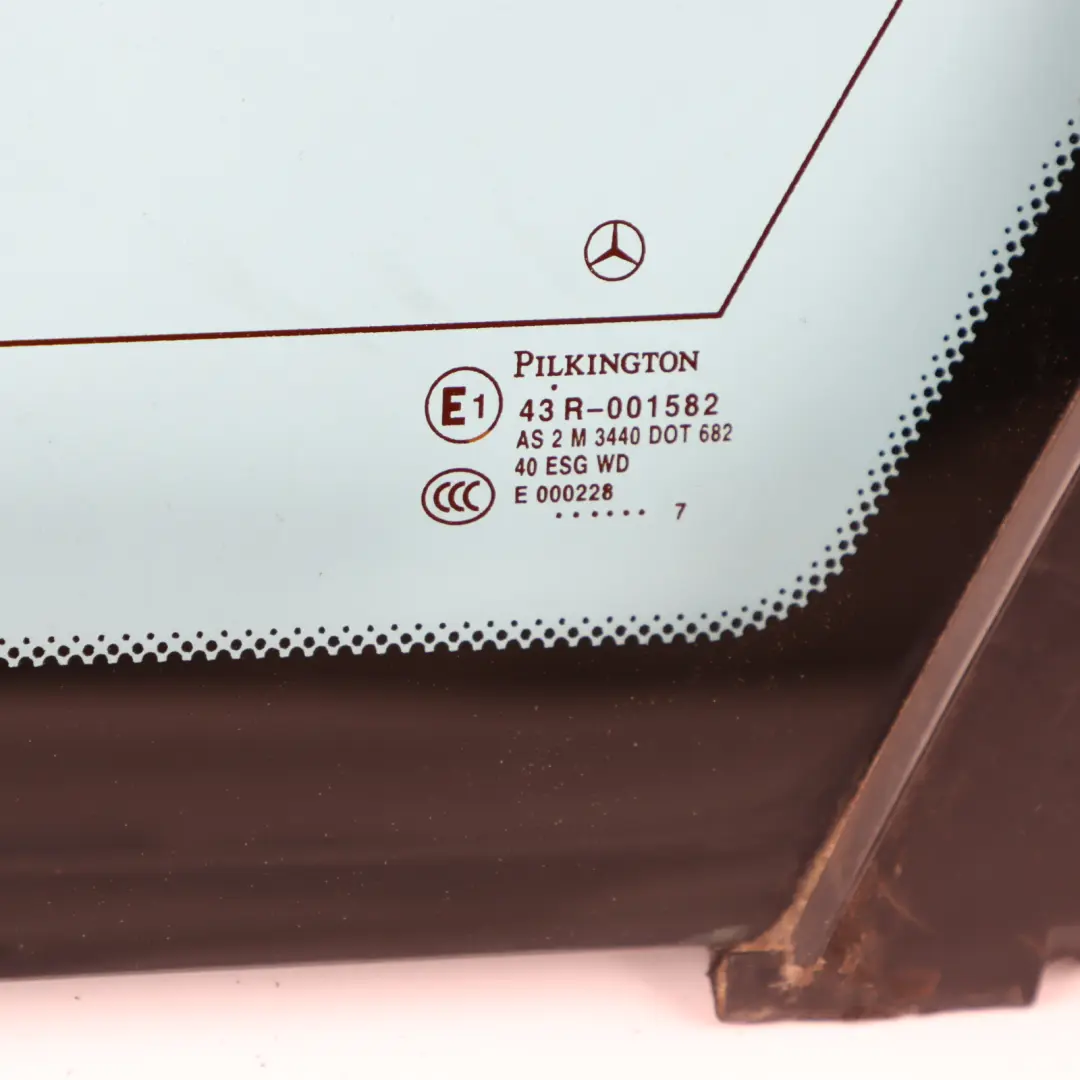 Mercedes S203 Side Glass Window Rear Right O/S - SKU A2036703812 - Part number A2036703812