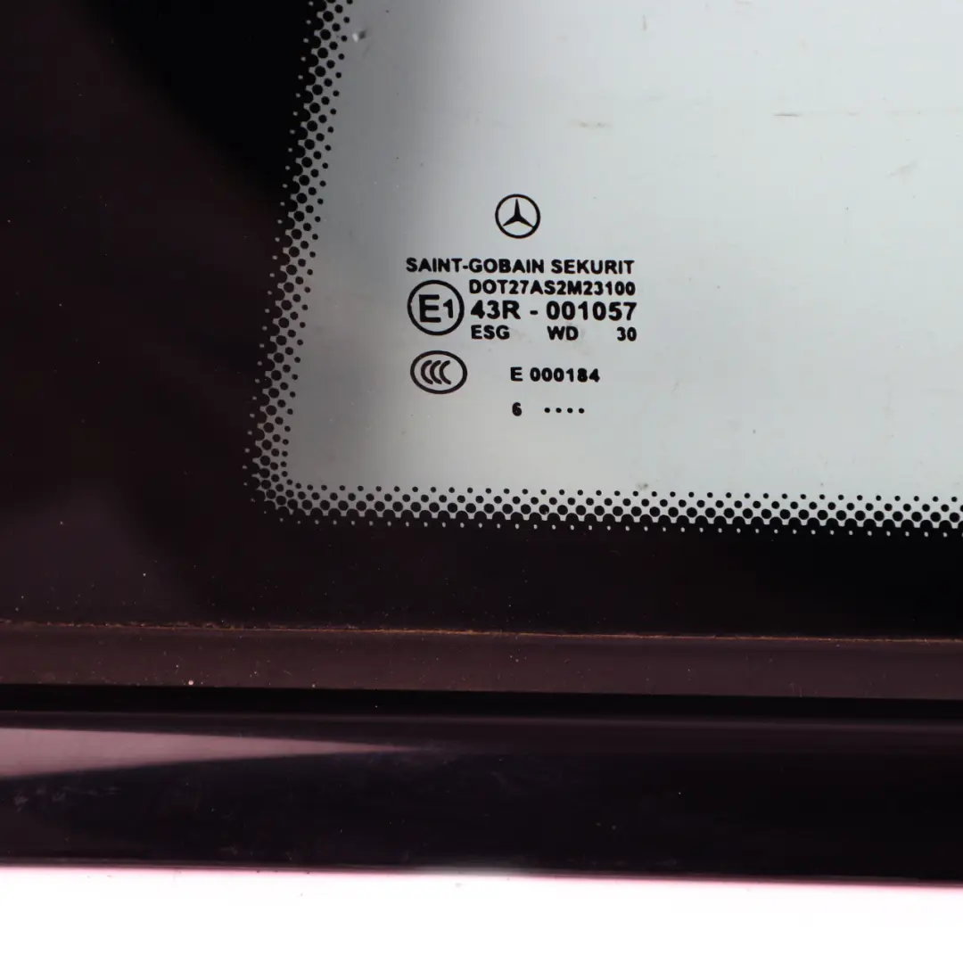 Window Mercedes CL203 Rear Left N/S Fixed Window Glass AS2 Jaspis Blue 345 to with Part number A2036706012 Window Mercedes CL203 Rear Left N/S Fixed Window Glass AS2 Jaspis Blue 345 - SKU A2036705912-JAS - Part number A2036706012