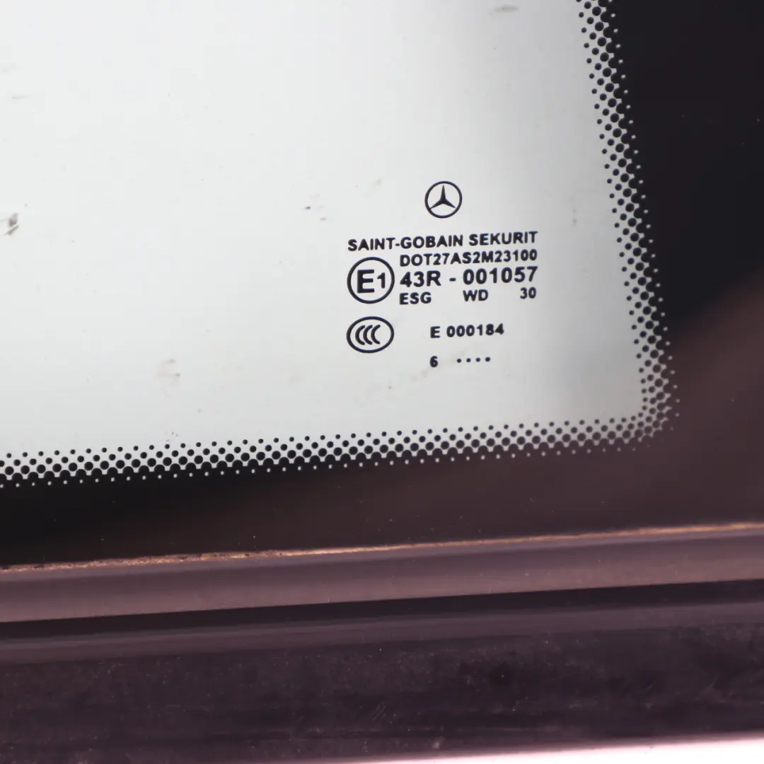 Window Mercedes CL203 Rear Right O/S FIxed Window Glass AS2 Jaspis Blue 345 to with Part number A2036706012 Window Mercedes CL203 Rear Right O/S FIxed Window Glass AS2 Jaspis Blue 345 - SKU A2036706012-JAS - Part number A2036706012