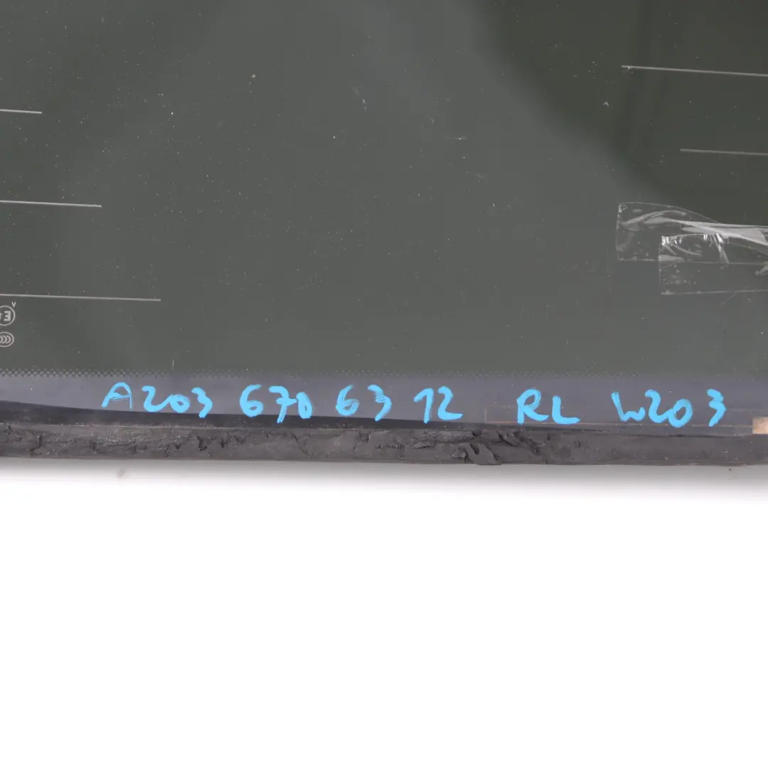 Mercedes W203 Touring Quarter Side Window Rear Right O/S Glass AS3 - SKU A2036706412 - Part number A2036706412