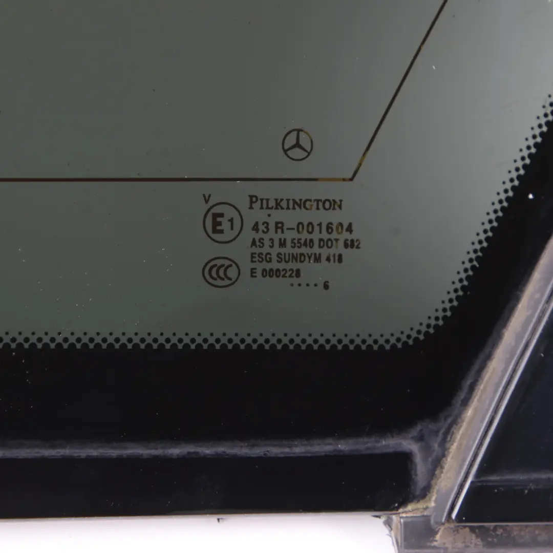 Quarter Side Window Rear Right O/S Glass AS3 to Mercedes W203 Touring with Part number A2036706412 Mercedes W203 Touring Quarter Side Window Rear Right O/S Glass AS3 - SKU A2036706412 - Part number A2036706412