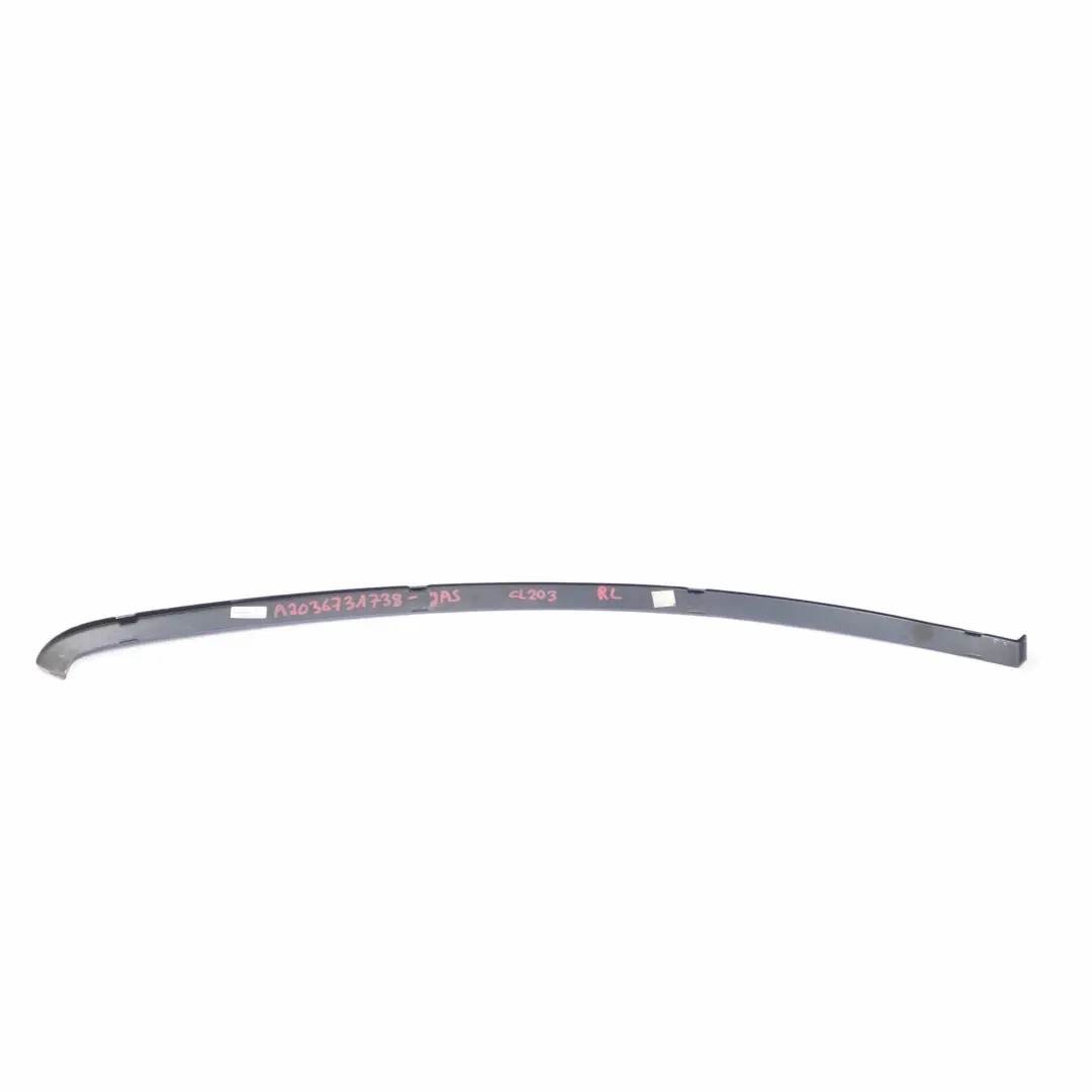Mercedes CLC CL203 Quarter Window Trim Strip Rear Left N/S Jaspisblau Blue - 345 - SKU A2036731738-JAS - Part number A2036731738