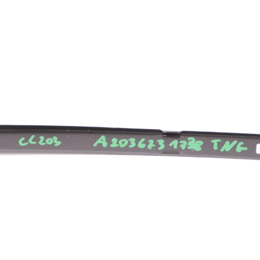 Window Trim Strip Cover Rear Left N/S Tenoritgrau Grey 755 to Mercedes CL203 with Part number A2036731738 Mercedes CL203 Window Trim Strip Cover Rear Left N/S Tenoritgrau Grey 755 - SKU A2036731738-TNG - Part number A2036731738