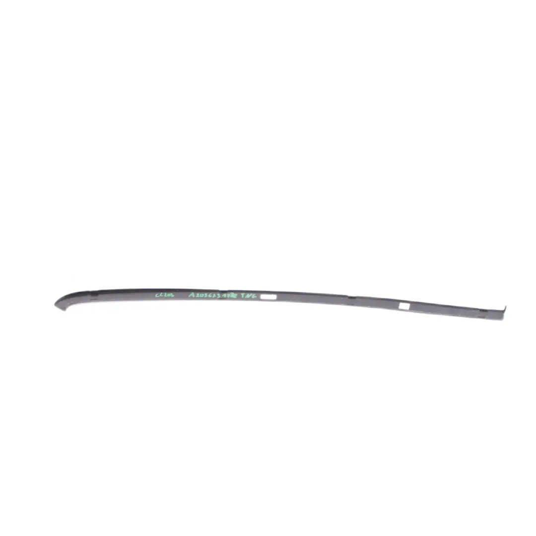 Window Trim Strip Cover Rear Left N/S Tenoritgrau Grey 755 to Mercedes CL203 with Part number A2036731738 Mercedes CL203 Window Trim Strip Cover Rear Left N/S Tenoritgrau Grey 755 - SKU A2036731738-TNG - Part number A2036731738