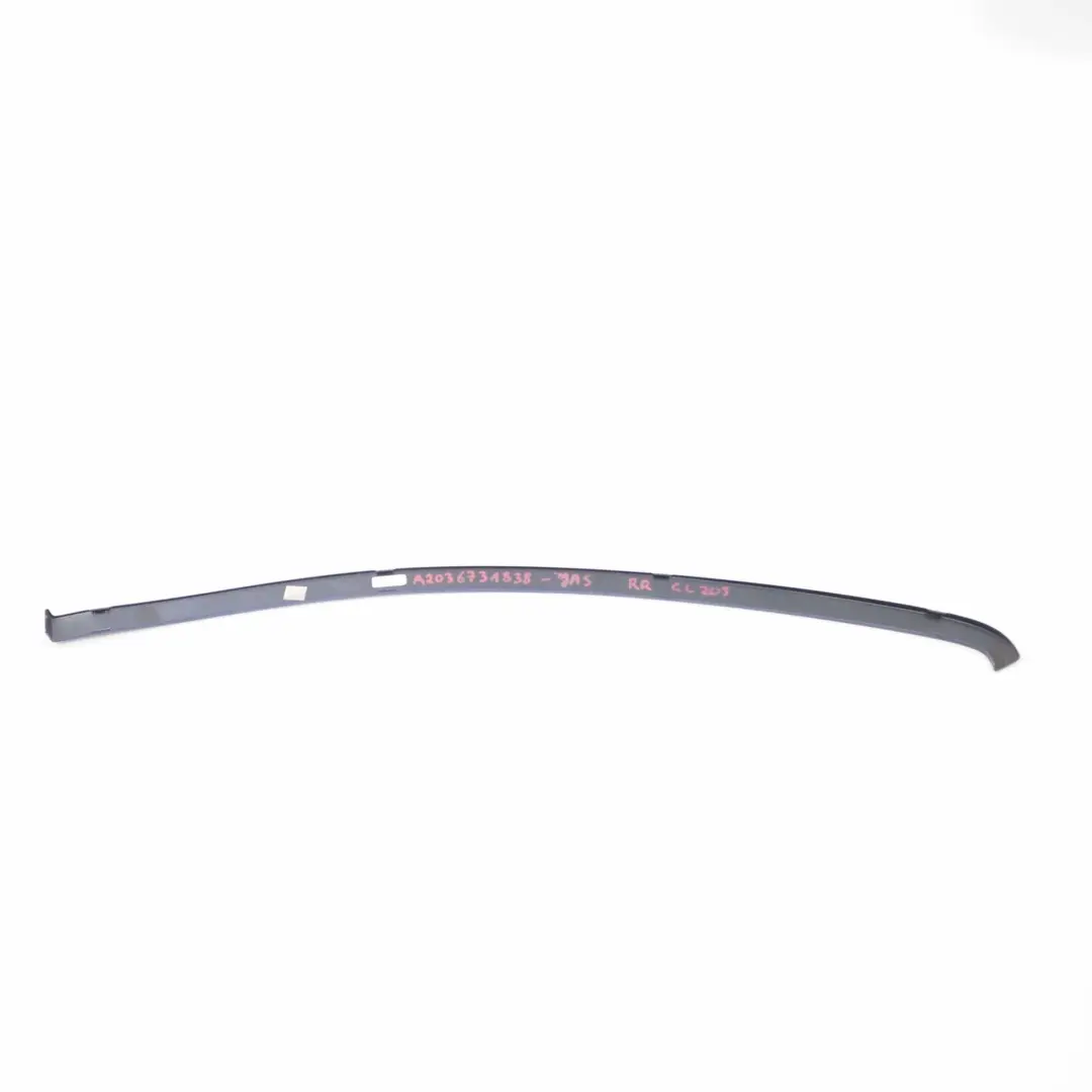 Mercedes CLC CL203 Quarter Window Trim Strip Rear Right O/S Jaspisblau Blue 345 - SKU A2036731838-JAS - Part number A2036731838
