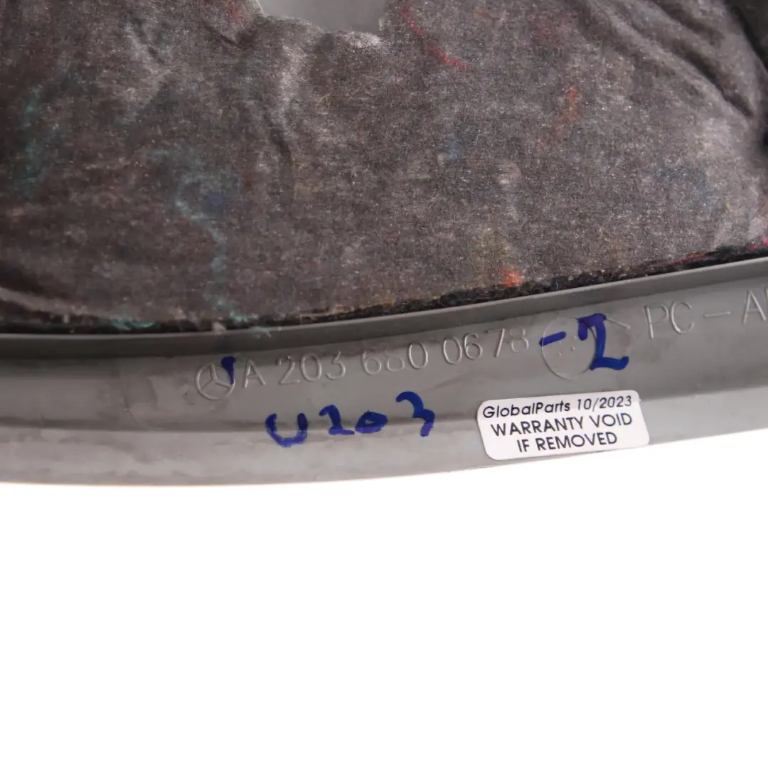 Dashboard Cover Front Right O/S Panel Trim Grey to Mercedes W203 with Part number A2036800678 Mercedes W203 Dashboard Cover Front Right O/S Panel Trim Grey - SKU A2036800678-2 - Part number A2036800678